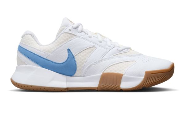 Damskie buty tenisowe Nike Court Lite 4 - white/light blue/sail/gum light brown