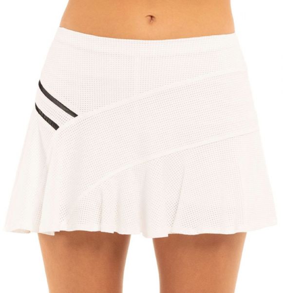 Damen Tennisrock Lucky in Love Core Whites Mesh Love Skirt - white/black