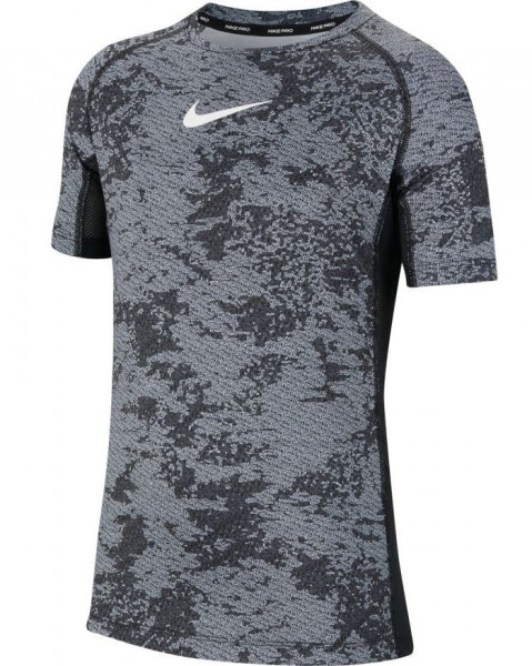  Nike Pro Fitted All Over Printed Top B - black/white