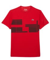 Herren Tennis-T-Shirt Lacoste Tennis x Novak Djokovic - Rot