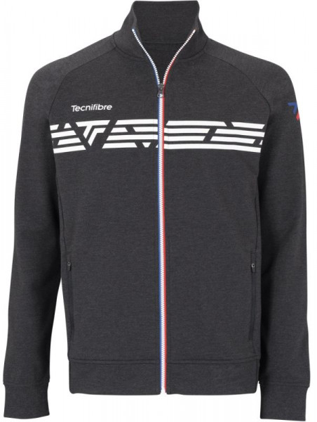 Muška sportski pulover Tecnifibre Knit Jacket - black heather