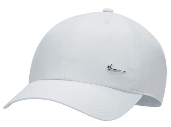 Tennismütze Nike H86 Metal Swoosh Cap - pure platinum/metallic silver