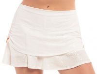 Ženska teniska suknja Lucky in Love Animal Instinct Spark Ruche Skirt - white