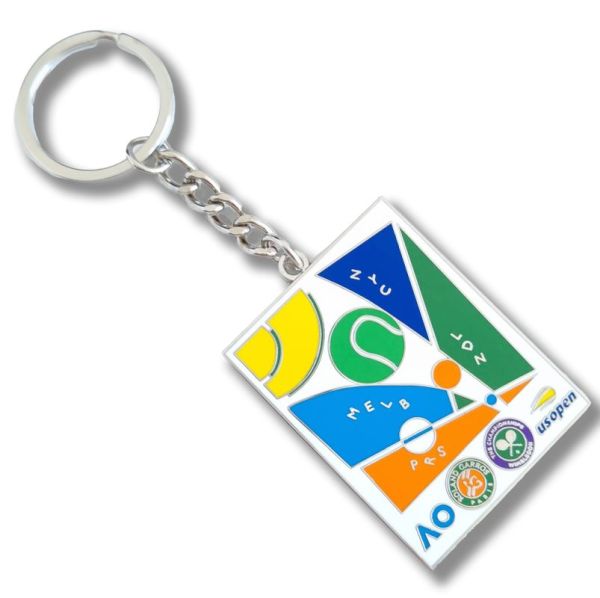 Krúžok na kľúče Australian Open Keyring Grand Slam - multicolor