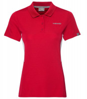 Majica kratkih rukava za djevojčice Head Club Tech Polo Shirt - red