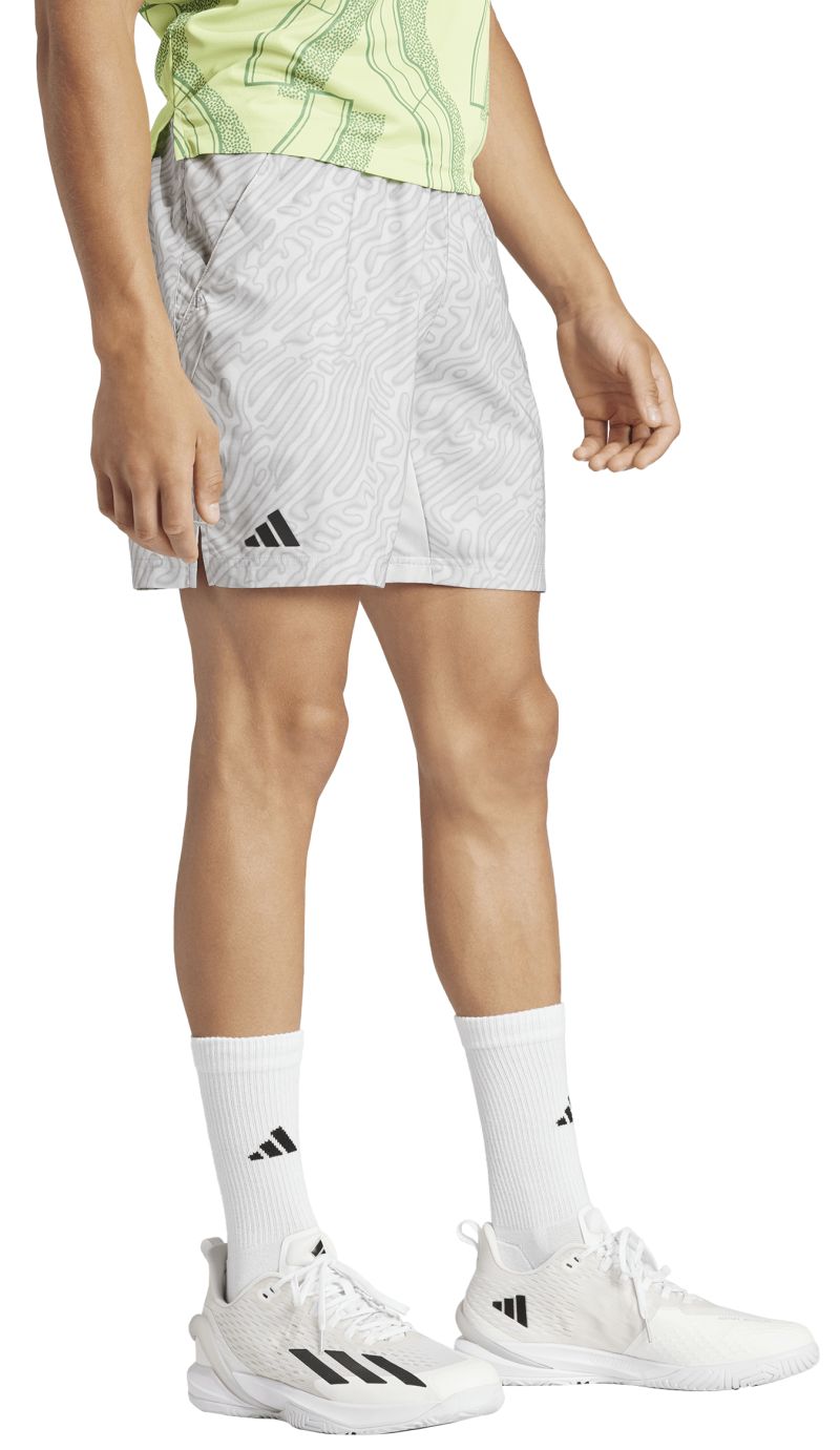adidas Tennis HEAT.RDY Pro Printed Ergo 7-Inch Shorts - Grey