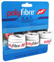Polyfibre S.A.T. Overgrip (3 vnt.) - white