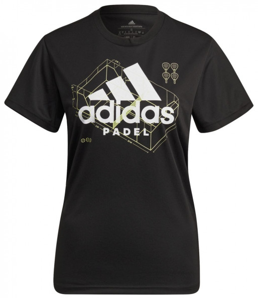 Tenisa T-krekls sievietēm Adidas Padel Tee W - black