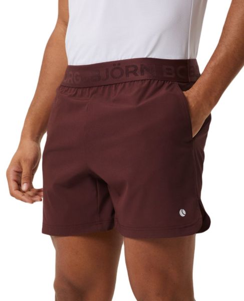 Shorts de tenis para hombre Björn Borg Ace Short Shorts - decadent chocolate