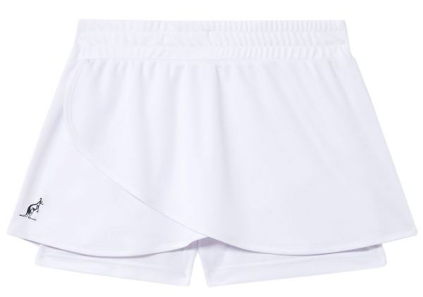 Damen Tennisrock Australian Short Ace With Skirt - bianco