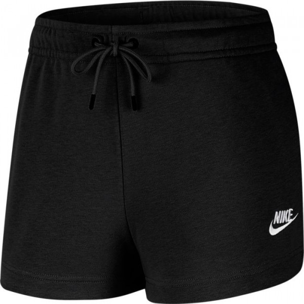 Shorts de tennis pour femmes Nike Sportswear Essential Short French Terry W - black/white