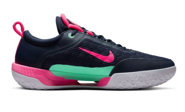 Vīriešiem tenisa apavi Nike Zoom Court NXT - obsidian/green glow/white/hyper pink