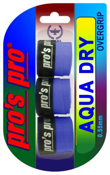 Grips de tennis Pro's Pro Aqua Dry (3P) - blue