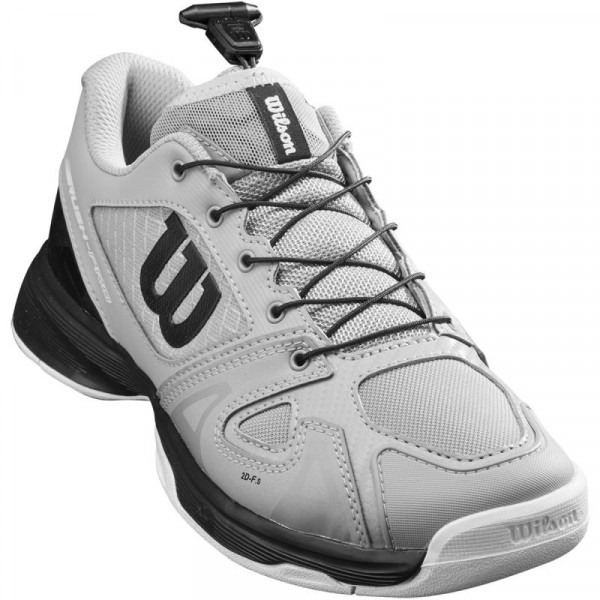 Juniorskie buty tenisowe Wilson Rush Pro Junior QL - quarry/black/wht