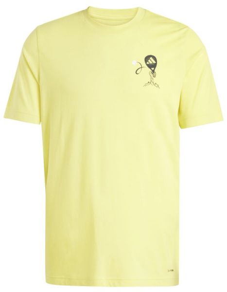 Men's T-shirt Adidas Padel Zone Graphic - Yellow