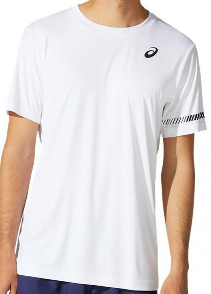 Herren Tennis-T-Shirt Asics Court M SS Tee - brilliant white