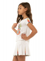 Marškinėliai mergaitėms Lucky in Love Girls Rockin Rococo Lucky Lane Tee - white Marškinėliai mergaitėms Lucky in Love Girls Rockin Rococo Lucky Lane Tee - white