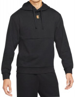 Herren Tennissweatshirt Nike Court Fleece Tennis Hoodie M - black