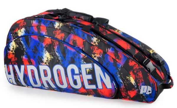Tennise kotid Prince by Hydrogen Random 9 Racquet Bag- black/blue/red