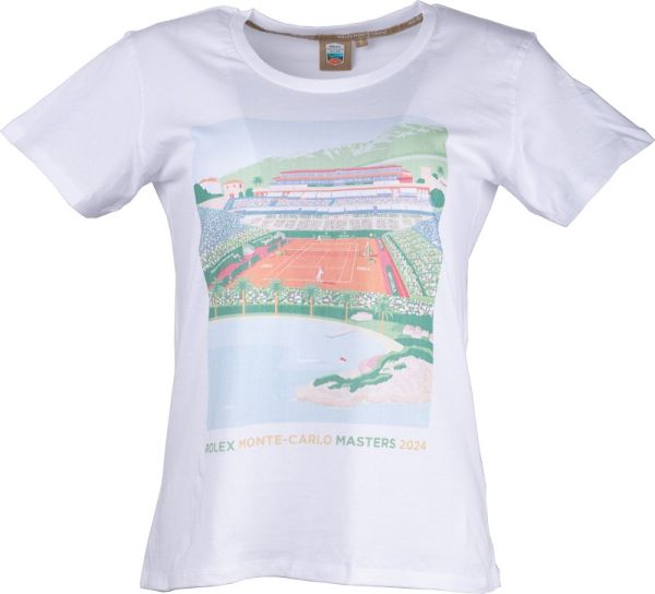 T-shirt pour femmes Monte-Carlo Rolex Masters Affiche T-Shirt - white