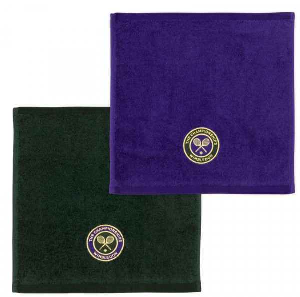 Tenniserätik Wimbledon Face Cloth Pack - green/purple