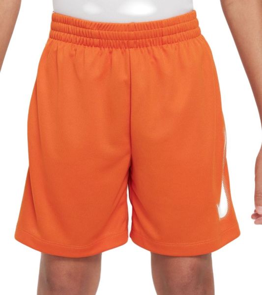 Jungen Shorts Nike Dri-Fit Multi+ Graphic Training Shorts - Orange, Weiß