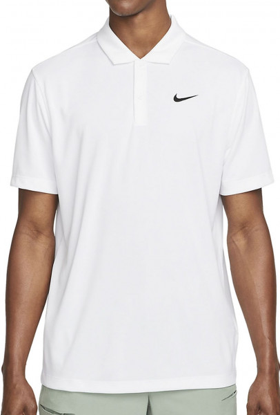 Muški teniski polo Nike Men's Court Dri-Fit Solid Polo - white/black
