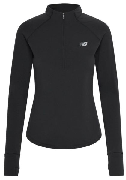 Women's jumper New Balance Harmony Half Zip - Black