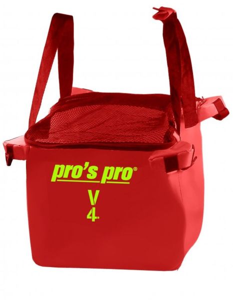 Bolsilla para pelotas de tenis Pro's Pro P190 Ball Cart Bag - Rojo