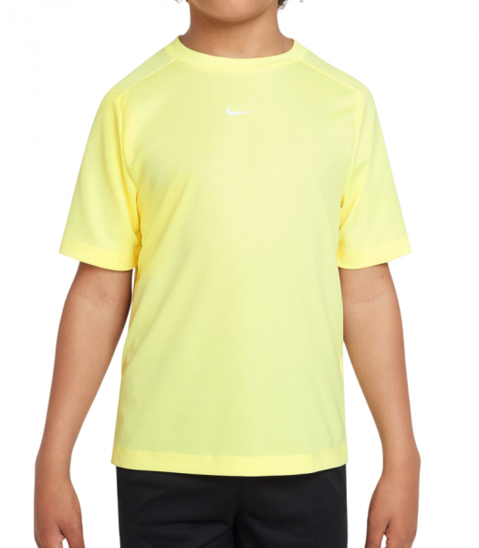 Тениска за момчета Nike Dri-Fit Multi+ Training Top - citron tint/white