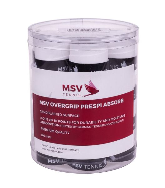 Покривен грип MSV Prespi Absorb Overgrip white 24P