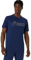 Męski T-Shirt Asics Logo Short Sleeve T-Shirt - Niebieski