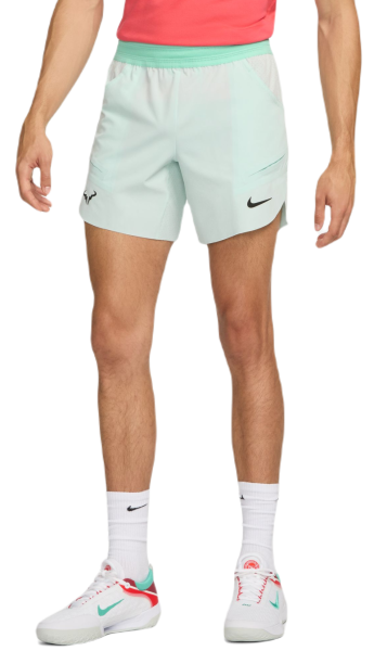 Herren Tennisshorts Nike Dri-Fit Rafa Short - Grün, Minze, Schwarz