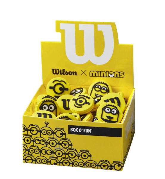 Tenisa vibrastopi Wilson Minions 3.0 Vibration Damper Box 50P - yellow