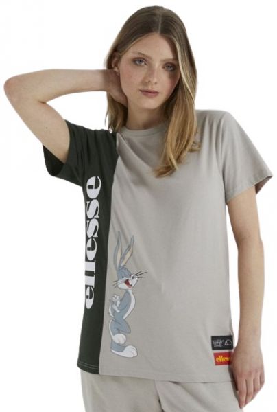Damen T-Shirt Ellesse Tweetood Oversized T-Shirt - light grey