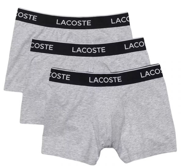 Bokserice Lacoste Casual Cotton Stretch Boxer 3P - grey chine
