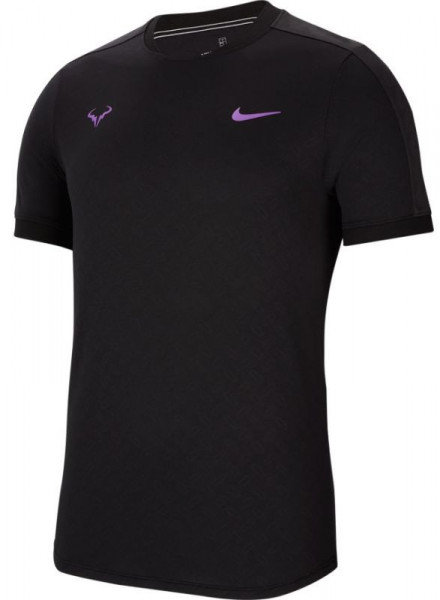  Nike Court Rafa Aeroreact Top SS NY - black/bright violet