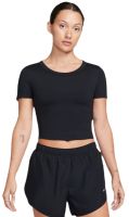 Ženska majica Nike One Fitted Dri-Fit Short Sleeve Top - black/black