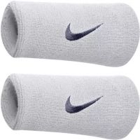 Asciugamano da tennis Nike Swoosh Double-Wide Wristbands - white/obsidian