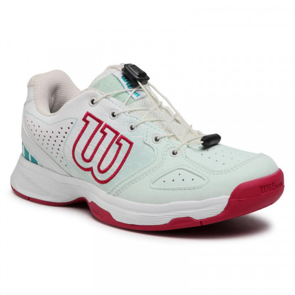 Zapatillas de tenis para niños Wilson Kaos Junior QL - s.sea/white/sangria
