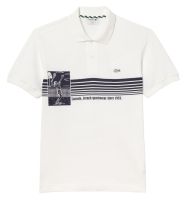 Мъжка тениска с якичка Lacoste French Made Original L.12.12 Print Polo Shirt - white