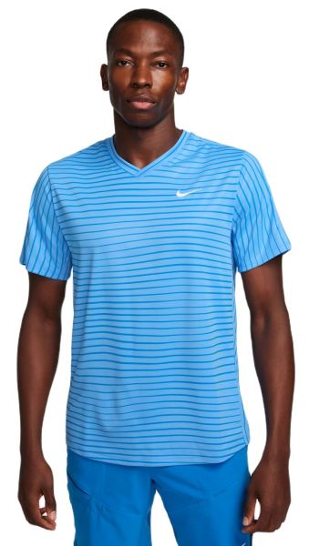 Herren Tennis-T-Shirt Nike Court Dri-Fit Victory Novelty Top - university blue/white