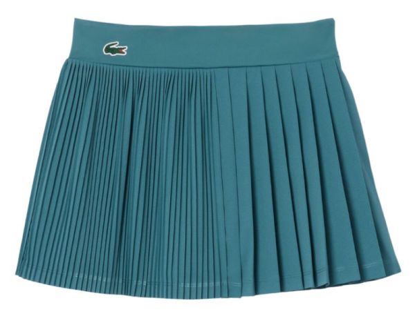 Damska spódniczka tenisowa Lacoste Ultra-Dry Pleated Tennis Skirt - Niebieski