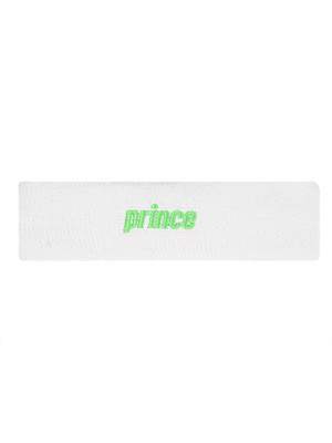 Znojnik za glavu Prince Headband - white/green