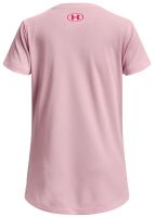 Tricouri fete Under Armour Girls' UA Tech Print Fill Big Logo Short Sleeve - pink sugar/charge Tricouri fete Under Armour Girls' UA Tech Print Fill Big Logo Short Sleeve - pink sugar/charge