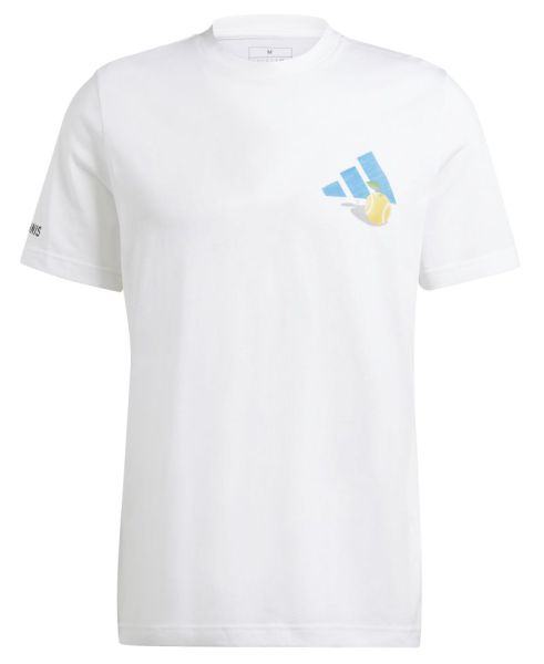 Мъжка тениска Adidas Tennis Daily Served Graphic T-Shirt - white
