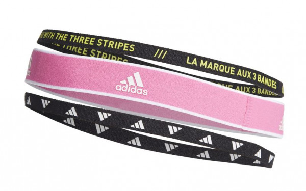 Galvas saites Adidas Headband New 3PP - screaming pink/acid yellow/white