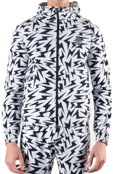 Muška sportski pulover Hydrogen Thunders Tech Full Zip Sweatshirt - white/black