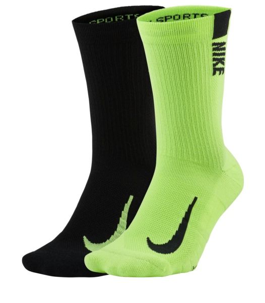 Chaussettes de tennis Nike Multiplier Crew 2P - Multicolore