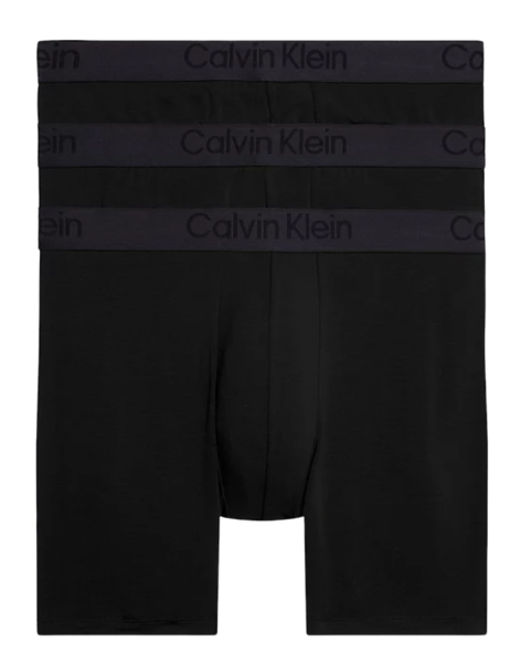 Meeste Bokserid Calvin Klein Boxer Brief 3P - black/black/black